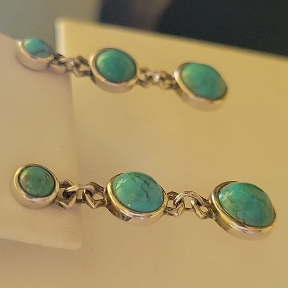 Whitney Kelly 925 Turquoise Earrings - Picture 3 of 7